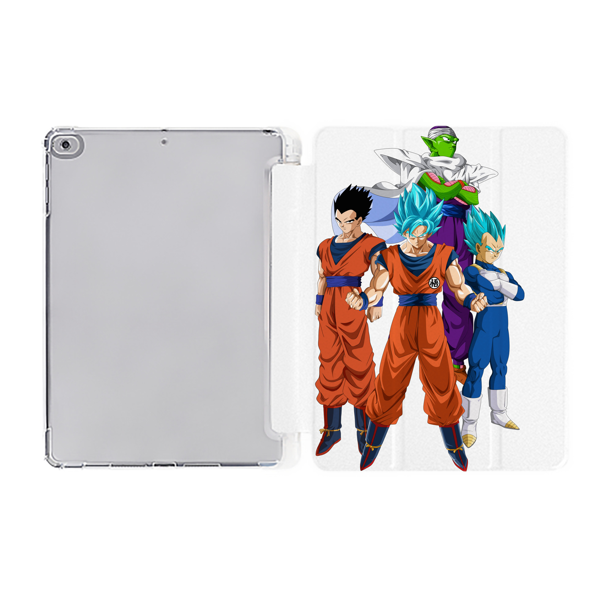 （画像用） ドラゴンボール DRAGON BALL IPad ケース ペン収納付き 三つ折りスタンド PUレザー×シリコン 対応機種9.5/10.5/10.9インチ